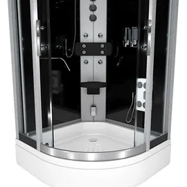 AcquaVapore Duschkabine Dusche D58-53T1-EC 90x90 cm - Schwarz