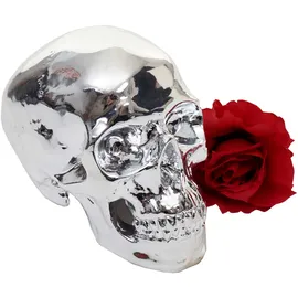 MCW Deko Totenkopf T921 18cm Silber