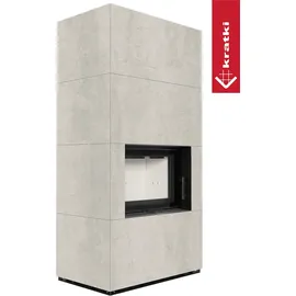 Kratki Floki Box 8 kW Stahl/Naturali Pietra Di Savoia Perla