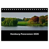 Calvendo Hamburg Panoramen 2026 (Tischkalender 2026 DIN A5 quer),