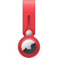 Apple AirTag Anhänger aus Leder rot
