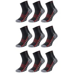 Chili Lifestyle Quarter Socken CUSHION GRIP 9 Paar gepolstert Baumwolle