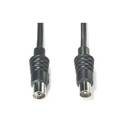 E&P HFS 2, 2,5 m, Koaxial, Koaxial, Schwarz