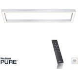 neuhaus pure® by paul neuhaus Neuhaus PURE Lines Square Deckenleuchte LED silber, - 110 x 30 cm