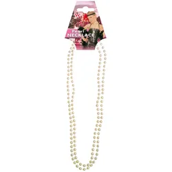 Glamouröse Perlenkette Weiß 57cm - OS