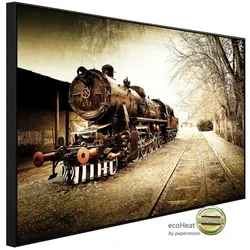 papermoon Infrarotheizung »EcoHeat - Retro Vintage Zug«, Matt-Effekt - bunt