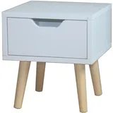 Hti-Living Nachtschrank Thekla 29,7 x 45 x 29,7 cm Weiß