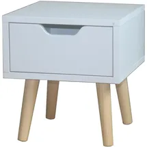 Hti-Living Nachtschrank Thekla 29,7 x 45 x 29,7 cm Weiß