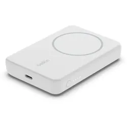 Belkin BOOST Charge mag./drahtl. 5.000mAh PB m.Fuß ws. BPD004btWT