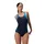 Speedo Hyperboom Splice Laneback Badeanzug lagoon blue - UK 32