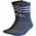 adidas 3-Streifen Cushioned Crew Socken 3er Pack Blau/Grau 34-36