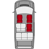 Walser Autositzbezug Modulo Highback Einzelsitzbezug 1-teilig