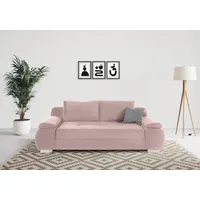 INOSIGN Schlafsofa mit Boxspring-Aufbau, und Bettkasten, inklusive Federkern, rosa