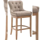 CLP Barhocker Lakewood Stoff, Antik-hell taupe