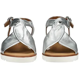 Gabor Riemchensandale Damen Silber 39
