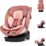 Chipolino Kindersitz Volare i-Size Isofix, drehbar, SPS, Top Tether rosa