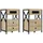 vidaXL Nachtschrank 2 pcs 40 x 31 x 60 cm Beige