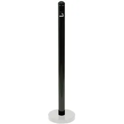 Securit® Edelstahl Aschenbecher Pfosten, witterungsbeständig, einfach zu Reinigen, exkl. Fuß 100,5x6,8x6,8cm | 1,3kg