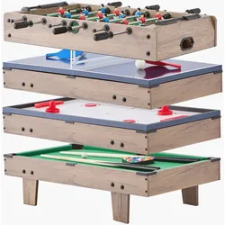 VEVOR Airhockey Tisch Spieltisch Tischtennis 122cm Tischfußball Multi 81cm