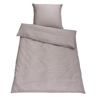 Setex Chambray kieselgrau 155 x 220 cm + 80
