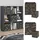 Vicco Raumteiler Nove 104 x 29 x 108 cm Schwarz