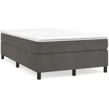vidaXL Bettgestell ohne Matratze Dunkelgrau 120x200 cm Samt