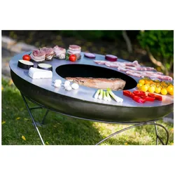 FARMCOOK Bratplatte Grillplatte Feuerplatte für Feuerschale Ø 81 CM