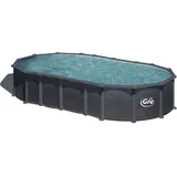 Gre Stahlwandbecken Set Lattenzaun-Rankgitter Design  730 x 375 x 132 cm