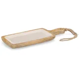 Zeller Servierbrett Mangoholz, beige 38x15,2x2,5cm