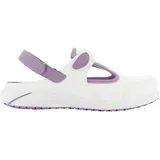 SAFETY JOGGER Arbeitsschuhe Damen - Carly - Leichter komfortabler Clogs aus Leder, ideal für Pflege, Küche oder Garten, Rutschfester und Stoßdämpfender Sicherheitsclog, Lila EU 36