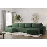 Fun Möbel Wohnlandschaft U-Form Sofa ESTELLE in Stoff Abriamo