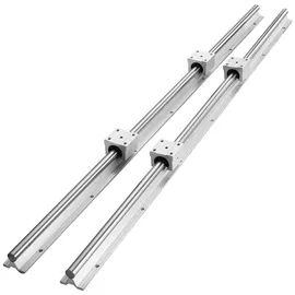 Vevor Linearführung Linearschiene 2 Stk. SBR16-800 mm Kohlenstoffstahl Aluminium Führungsschiene mit 4 Stk.SBR16UU-Gleitblöcke Linearlager Lagerblock CNC Teile für 3D Drucker Fräs-/Drehmaschine