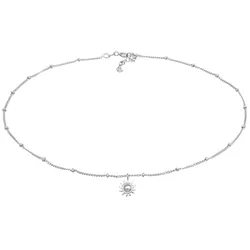Elli Choker Anhänger Sonne 925 Sterling Silber Ketten   Damen