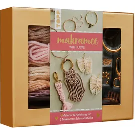 TOPP Makramee-Schmuckset With Love Rosé/Natur