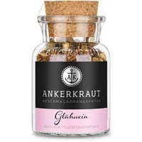 Ankerkraut Glühweingewürz, Gewürzmischung für Glühwein, Feuerzangenbowle, Punsch, Kinderpunsch, Weihnachtstee, 60g im Korkenglas