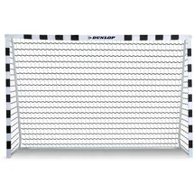 Dunlop Fußballtor Schwarz/Weiß 300 x 200 x 90 cm
