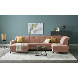 Medium Wohnlandschaft Leandro II ¦ rosa/pink ¦ Maße (cm): B: 355 H: 101 T: 208.0