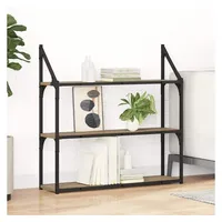 vidaXL Wandregal 80 x 21 x 78,5 cm Braun