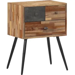 Nachttisch 47x31,5x60 cm Massivholz Teak