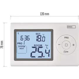 EMOS digitaler Raumthermostat programmierbar mit Frostschutz