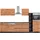 Held Küchenzeile Turin 330 cm Graphit/Eiche