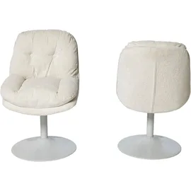 Jahnke Schalenstuhl KISS TWIST DUO Polyester weiß 2er Set