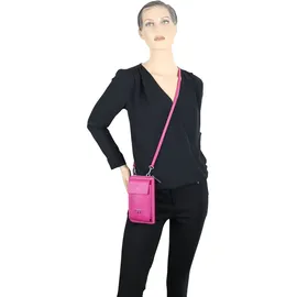 COLLEZIONE ALESSANDRO Event Umhängetasche Leder Pink