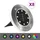 vidaXL Solarleuchte Edelstahl 8 Stk. LED RGB-Lichtfarbe silber