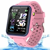 Smooce Smartwatch Kinder Telefon,Wasserdicht Musik Smartwatch für Kinder,Kinder Smartwatch mit 11 Spiele SOS Anruf Kamera Stoppuhr Wecker Rekorder Rechner für Jungen Mädchen