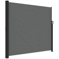 VidaXL Seitenmarkise Sichtschutz Windschutz Ausziehbar Anthrazit 180x600 cm