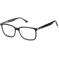 Polaroid Brille mit Sehstärke für Herren optional mit Sonnenbrillentönung oder Blaulichtfilter, Rechteckig, gefertigt aus Acetat, Modell: Pld D394 (inklusive Brillenetui)
