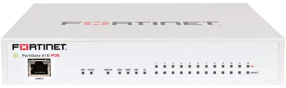 Fortinet FortiGate 81E - Sicherheitsgerät - 12 Anschlüsse