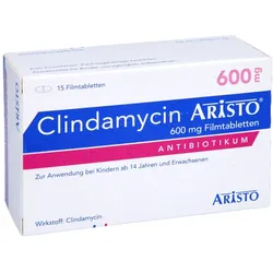 Clindamycin Aristo 600 mg Filmtabletten 15 St