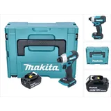 Makita DTD 157 G1J Akku Schlagschrauber 18 V 140 Nm 1/4" Brushless + 1x Akku 6,0 Ah - ohne Ladegerät